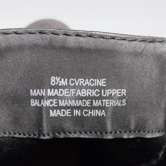 Crown Vintage Racine Combat Boots Womens Size 8.5M Black Side Zip Buckle Strap - Picture 4 of 8